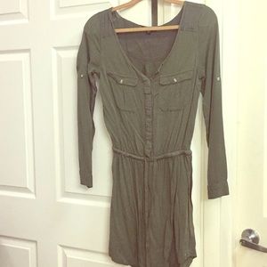 A long sleeve olive dress from American Eagle